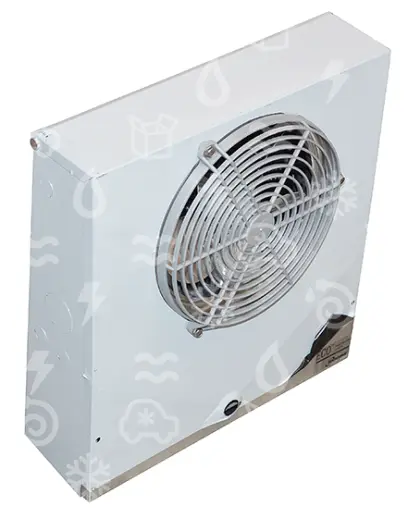 výparník ECO - Luvata EVS-61ED, 0.53 kW (dT 8 st., R404A), s odtáváním, EC ventilátory